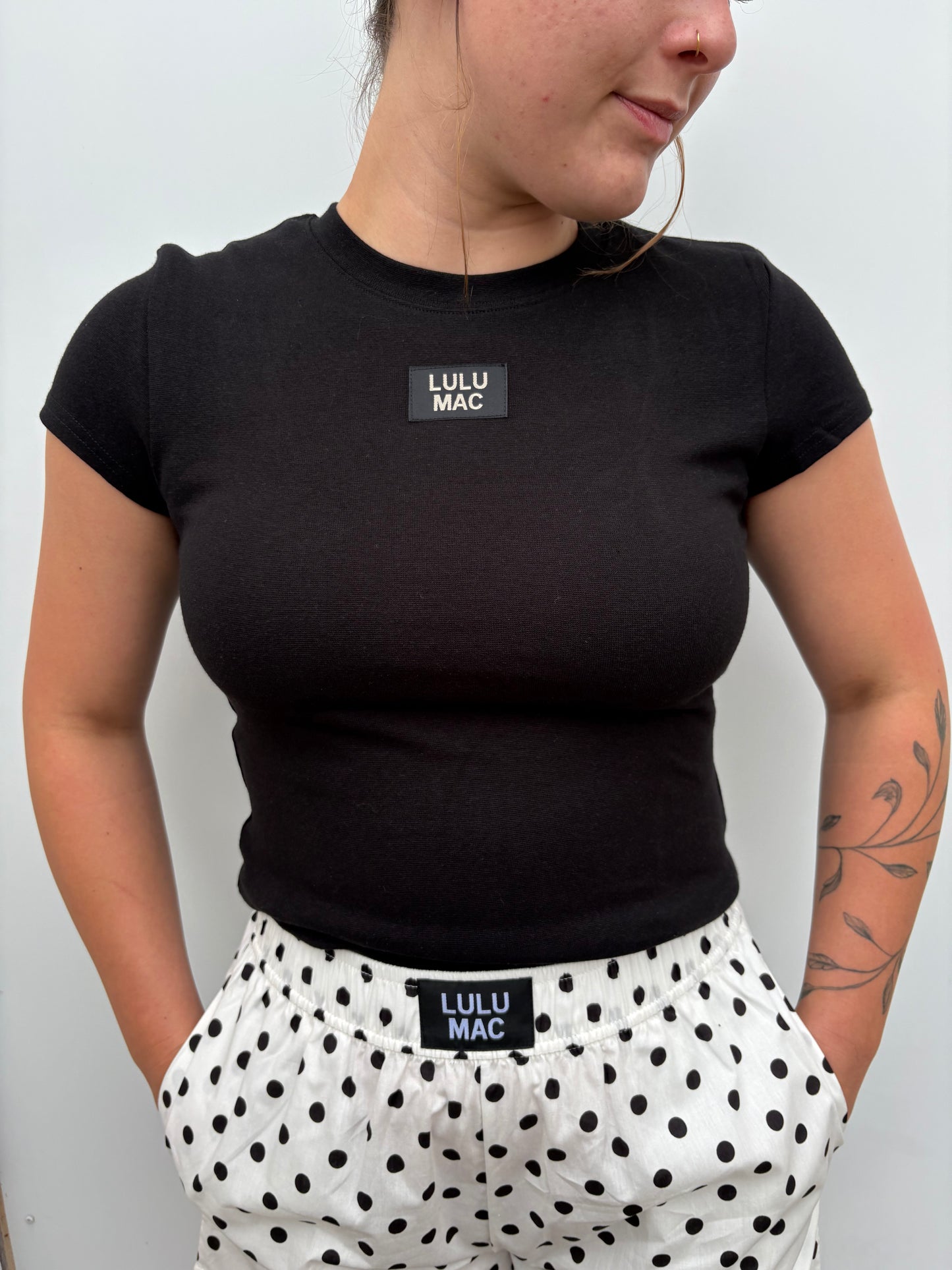 lulu black baby doll top ✿