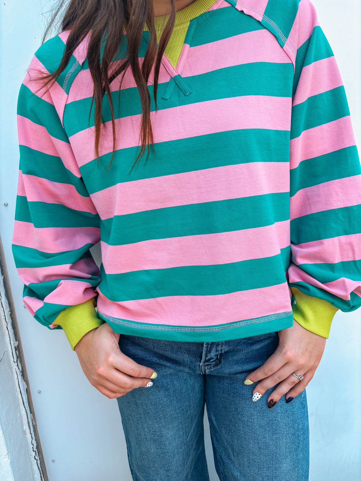 simply striped top ✿