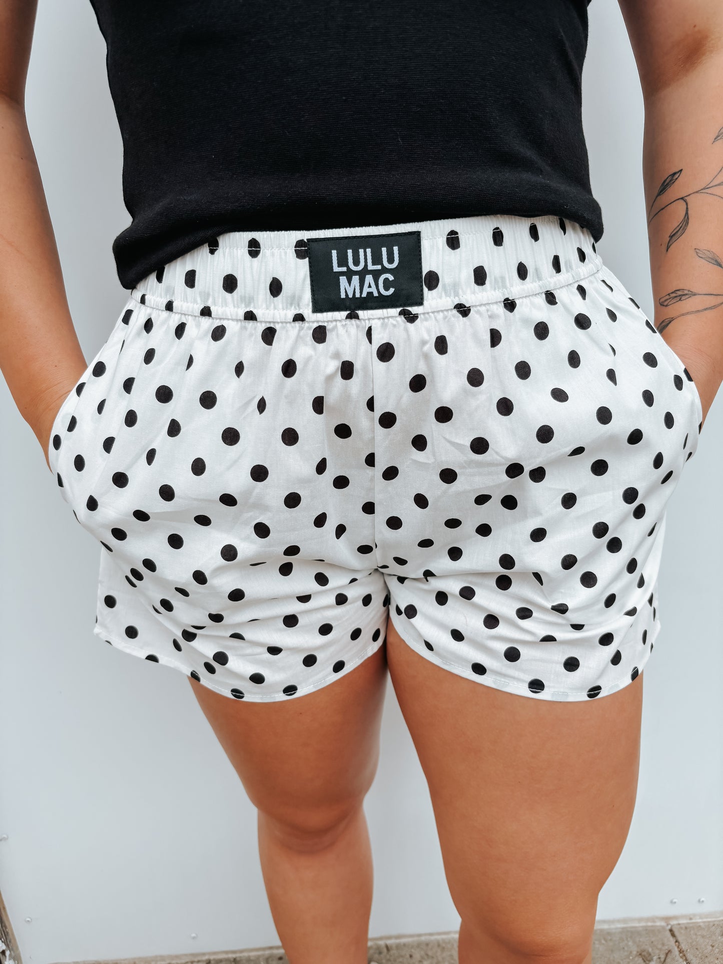 lulu mac polka dot shorts ✿