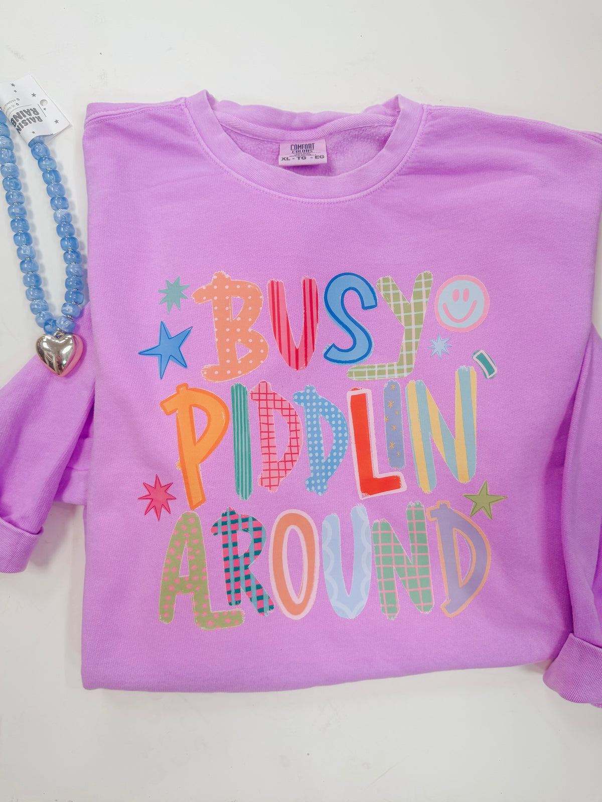 busy piddlin around comfort color sweatshirt ✿