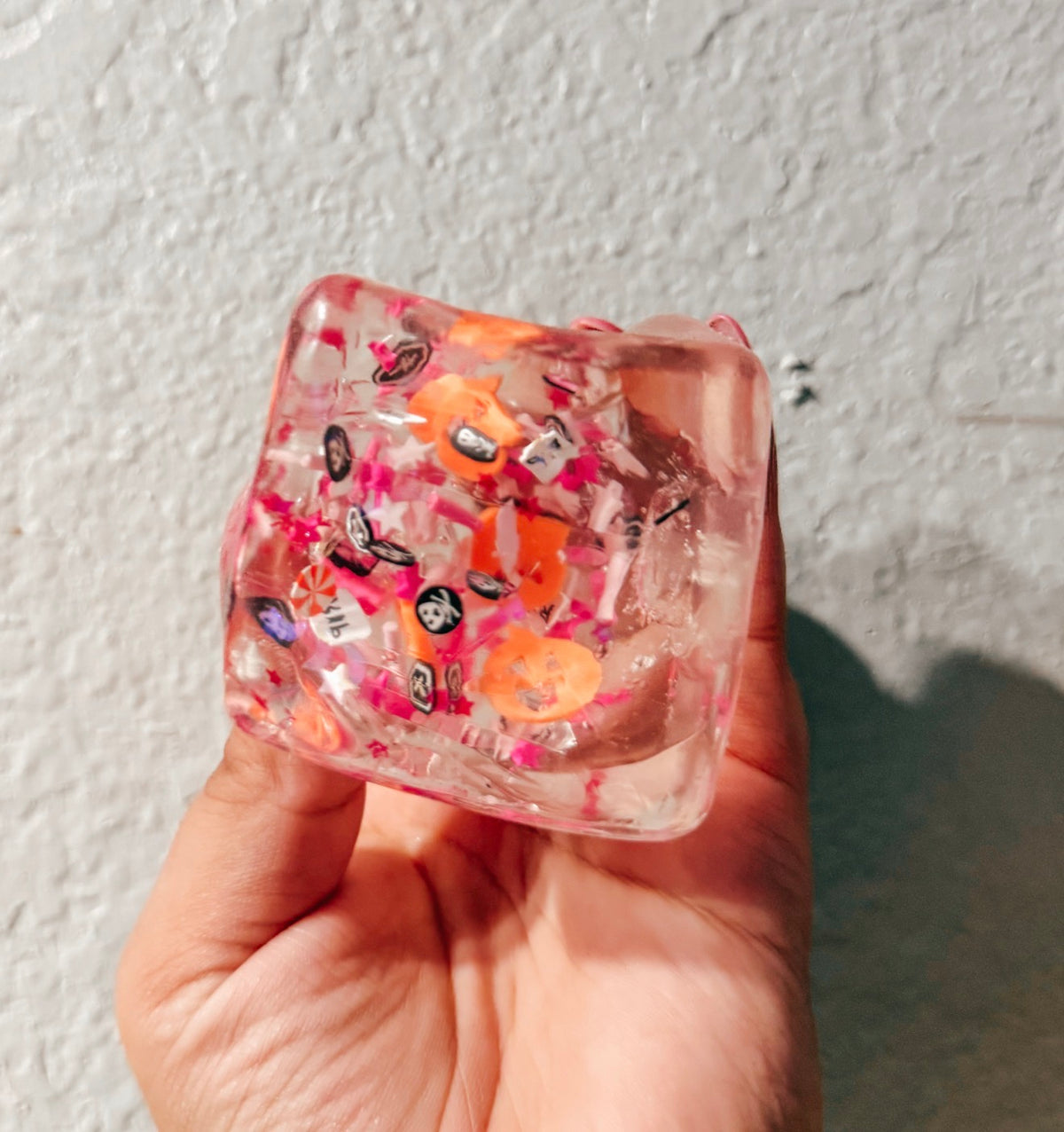 halloween glitter squishy cube ✿
