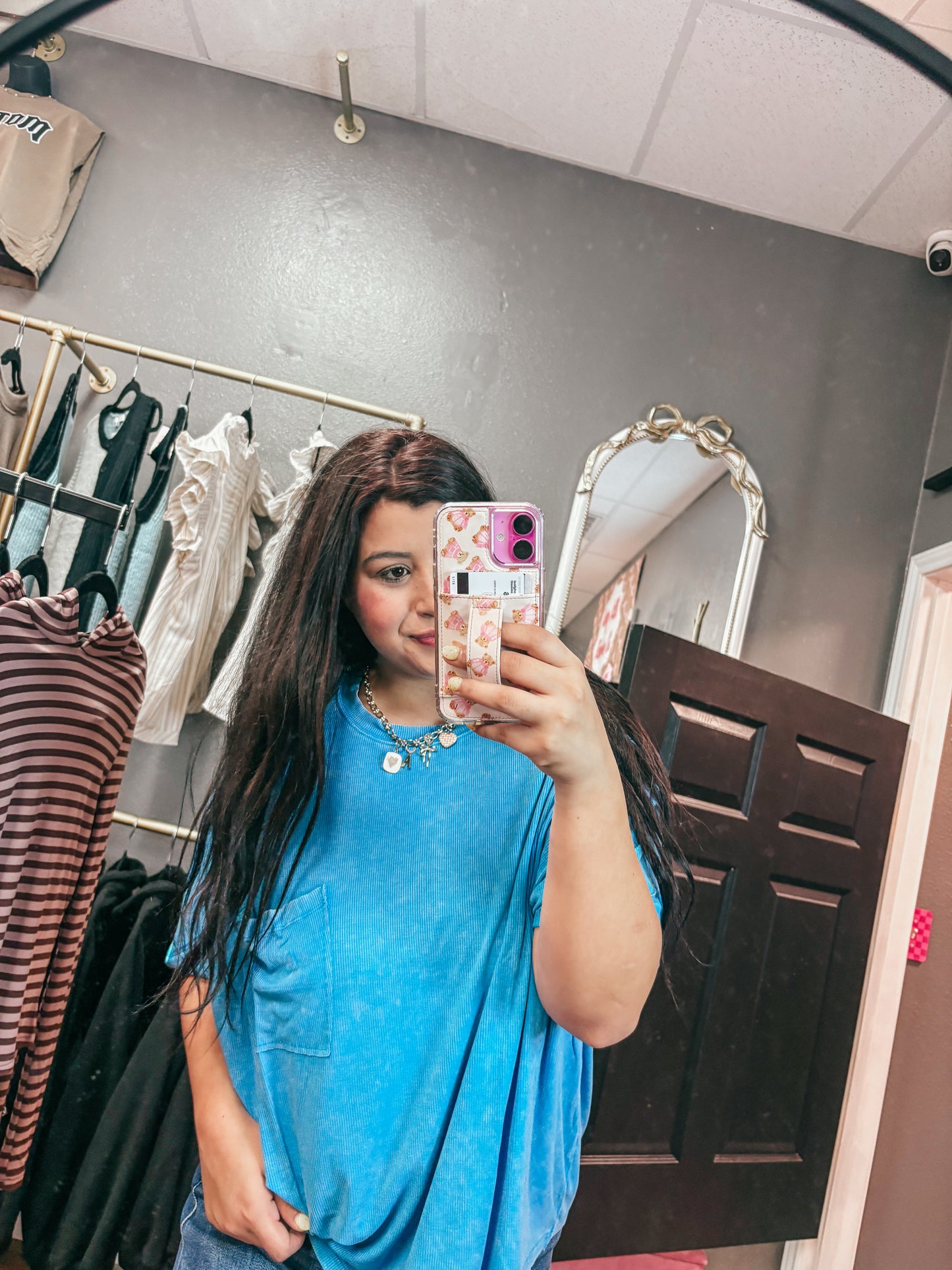 the brooke top - sky blue ✿