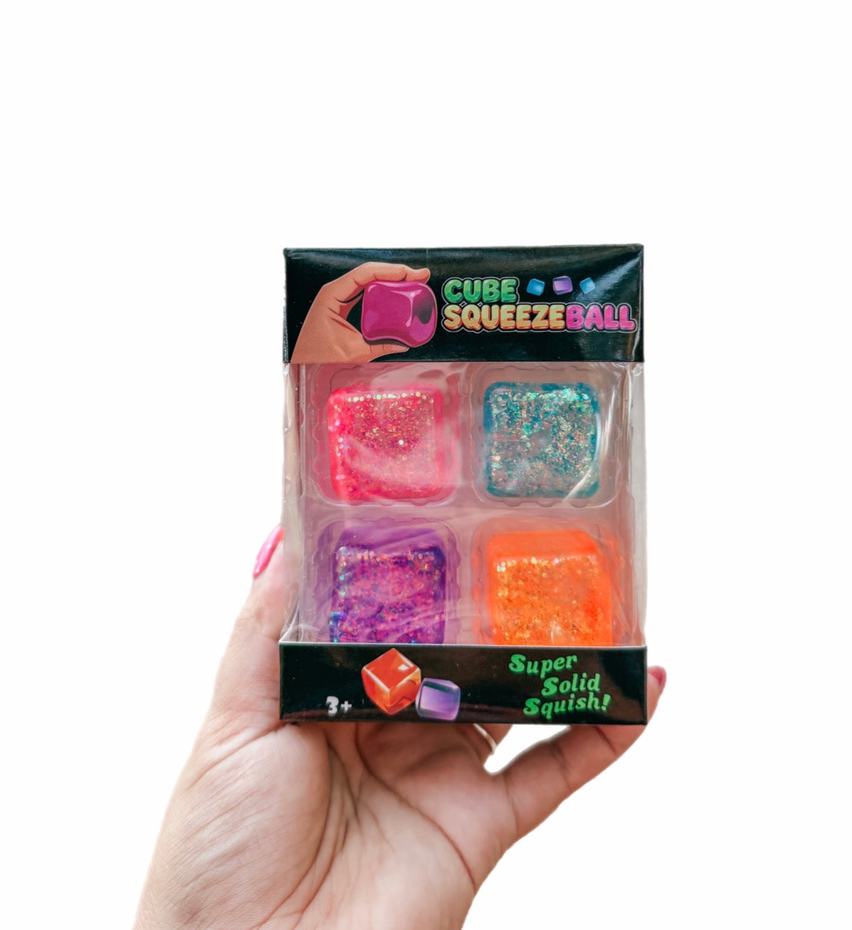 squishy glitter cubes ✿