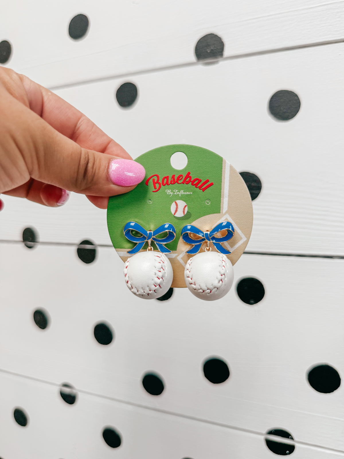 baseball bow earrings ⚾️