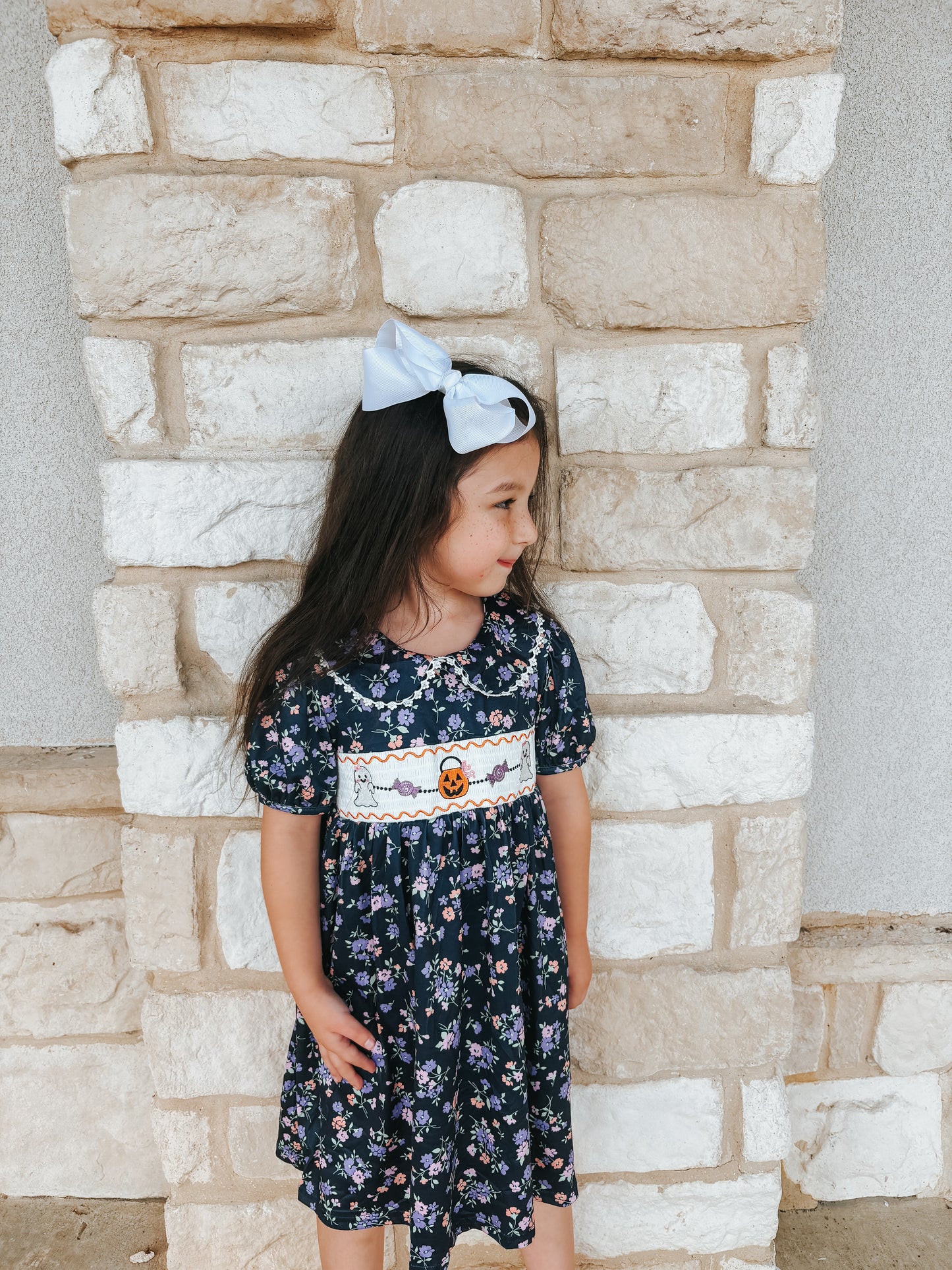 spooky smocked dress ✿
