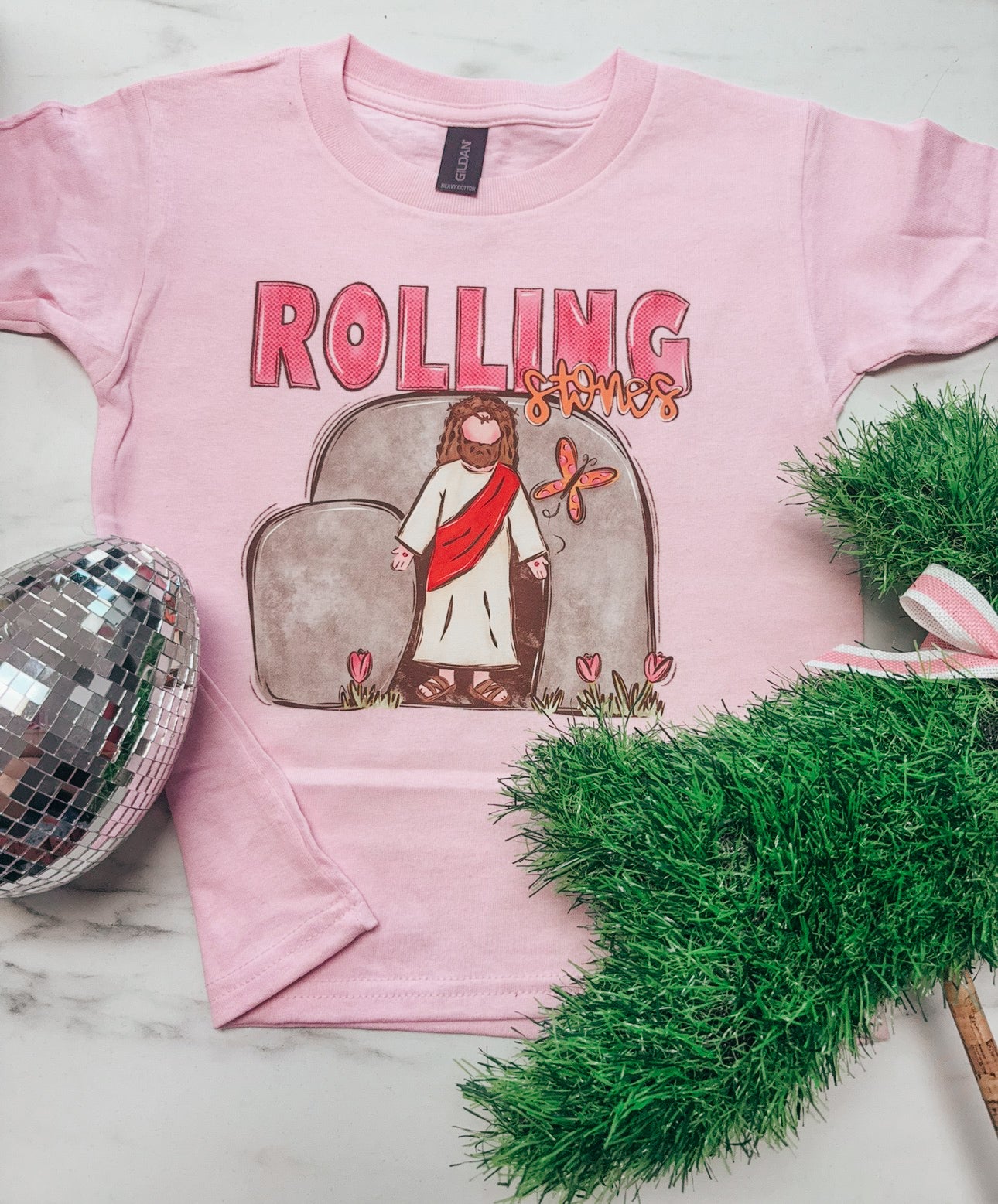 dainty rolling stones girls tee ✿