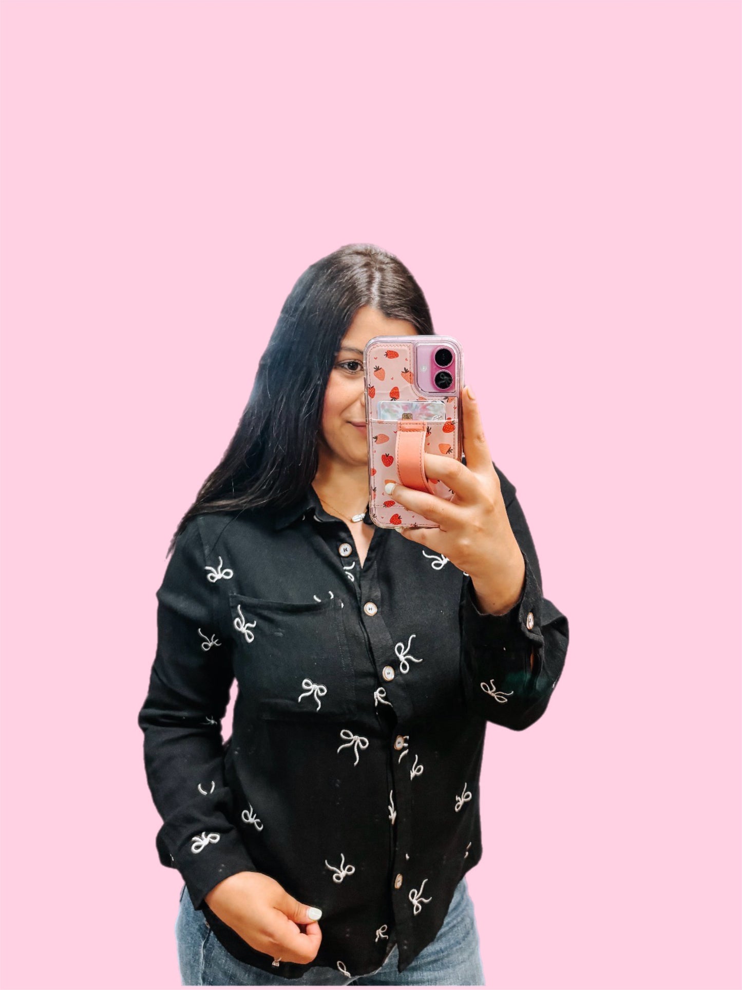 fun day out bow button up ✿