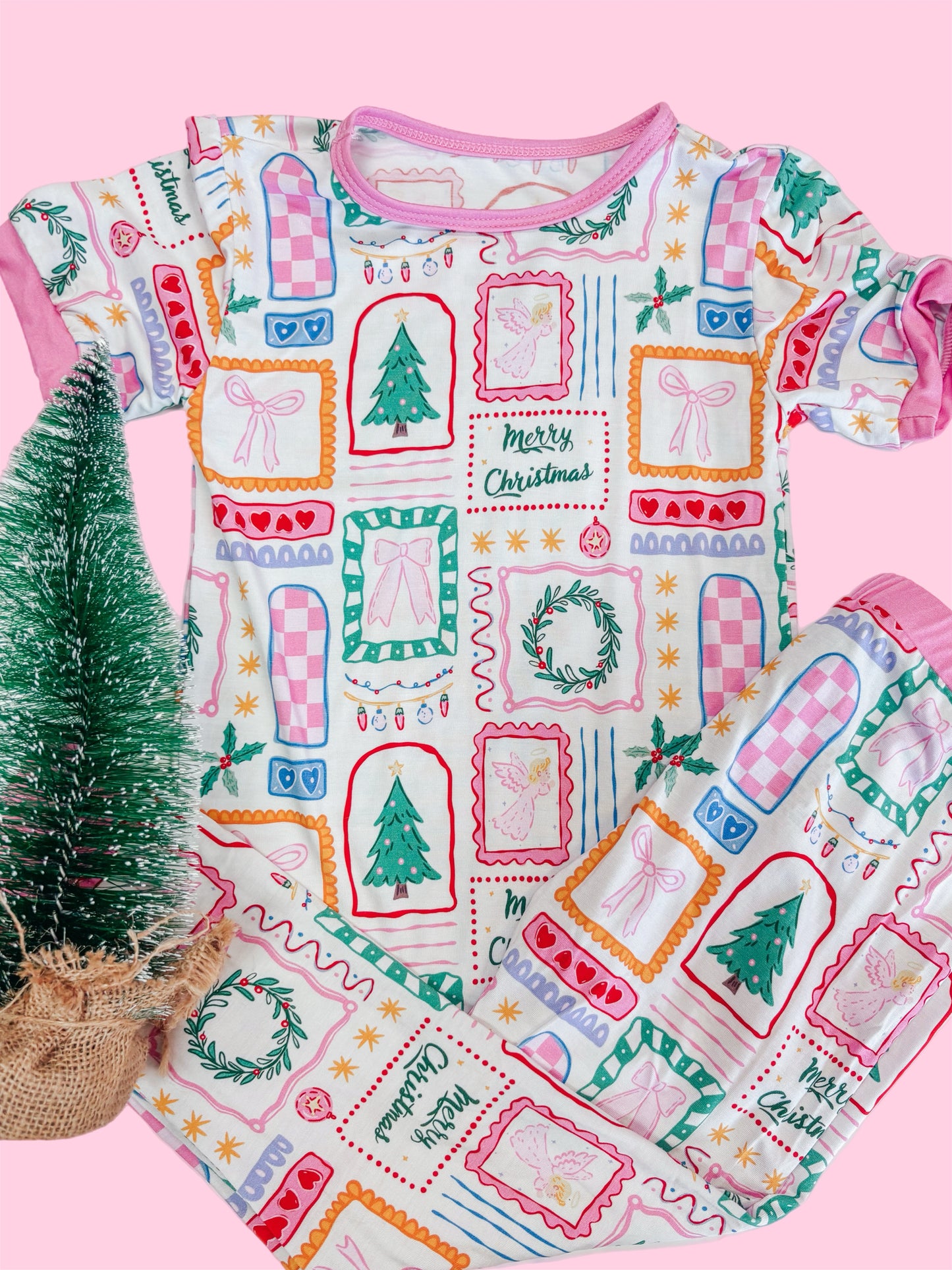 letters to santa bamboo pjs ✿