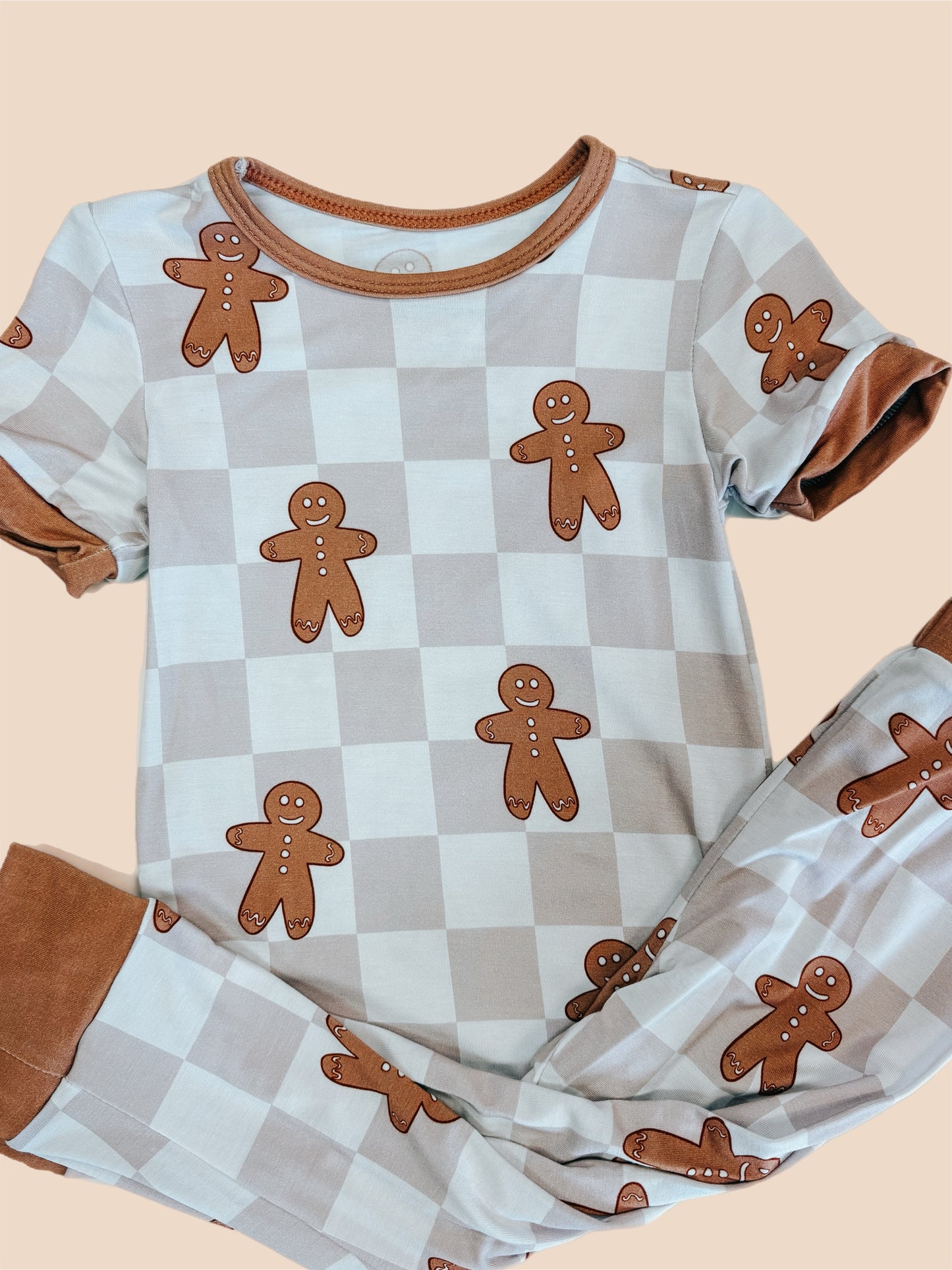 gingerbread check bamboo pjs ☻