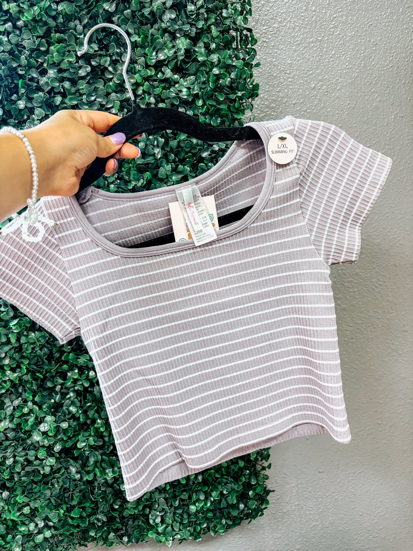 lilac striped cami ☻