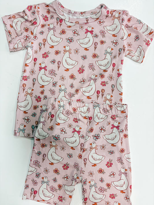 silliest goose bamboo 2 piece pjs ☀︎