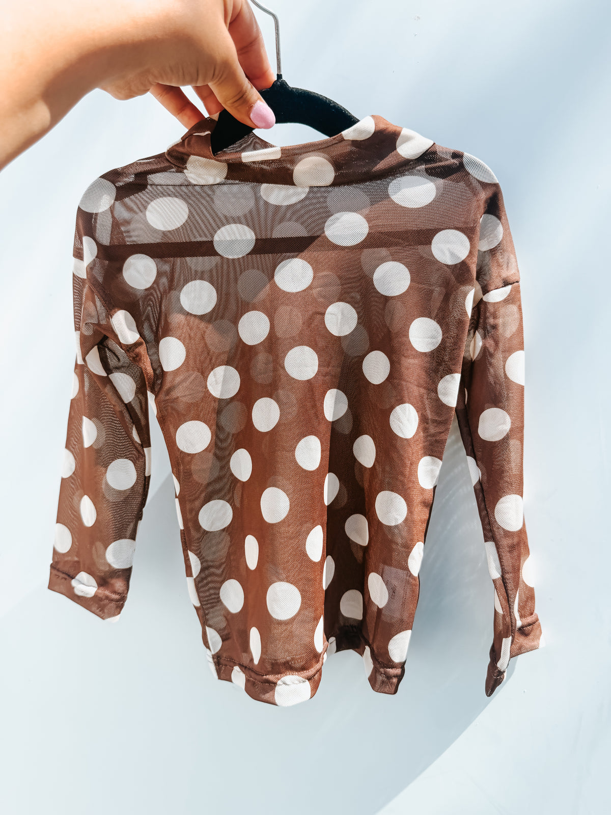 mocha polka mesh ✿