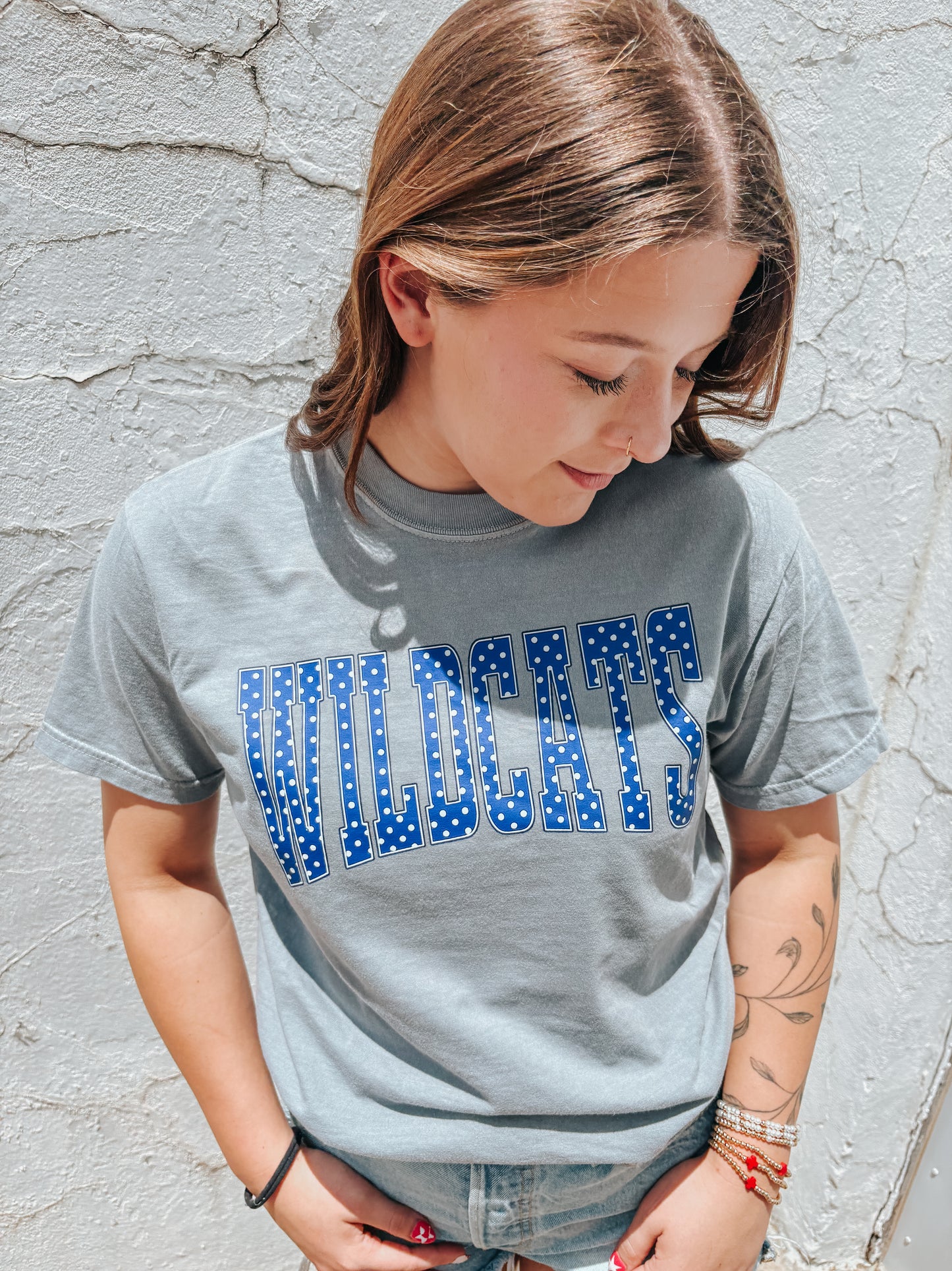 polka dot wildcats tee ☆
