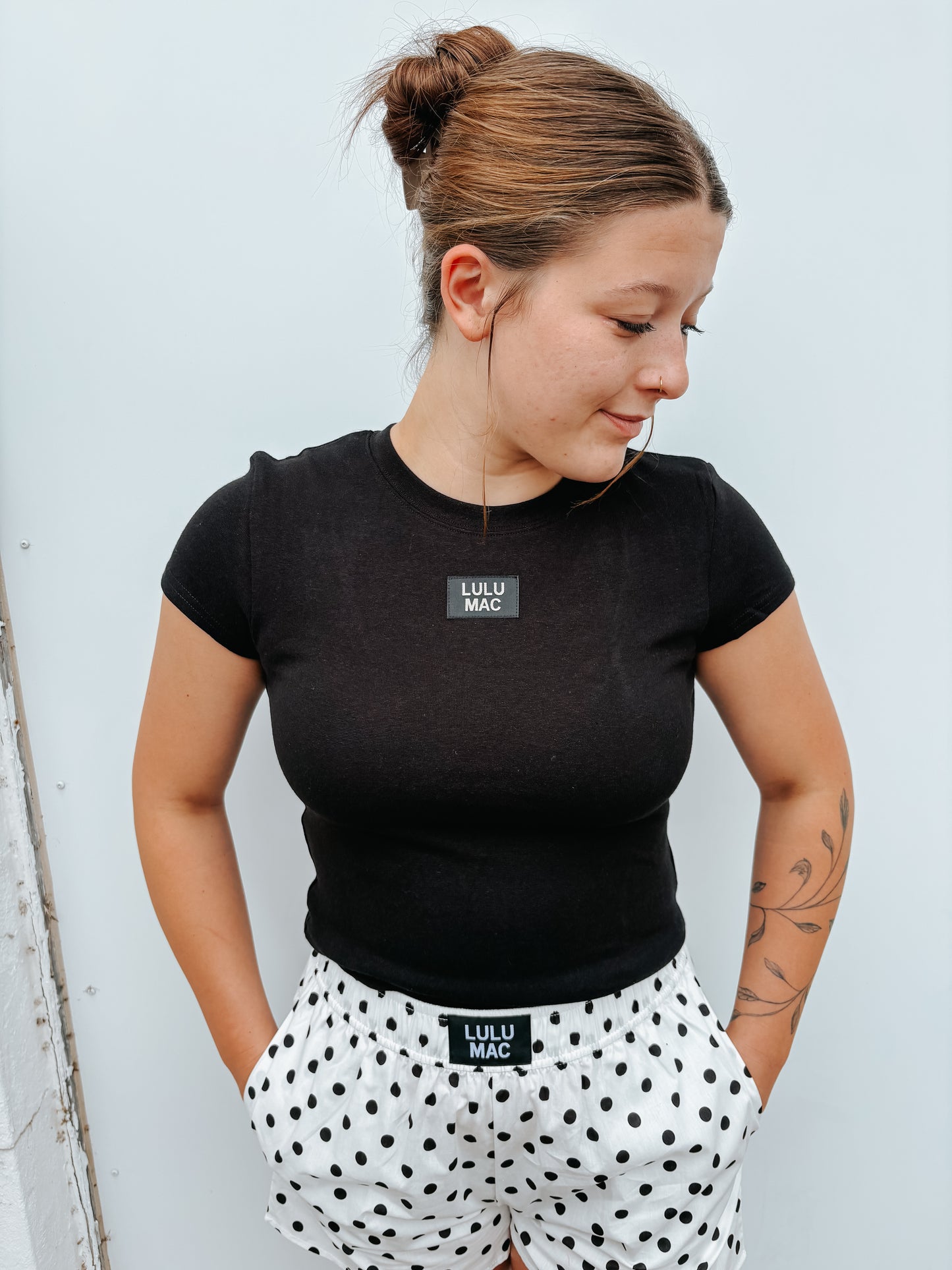 lulu black baby doll top ✿