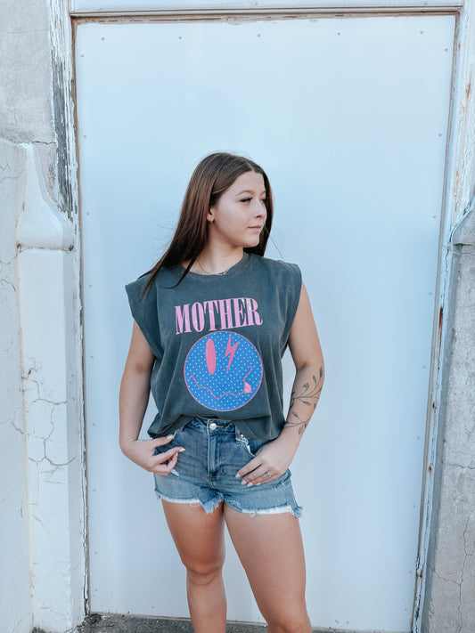 polka dot smiles mother muscle tank ☻