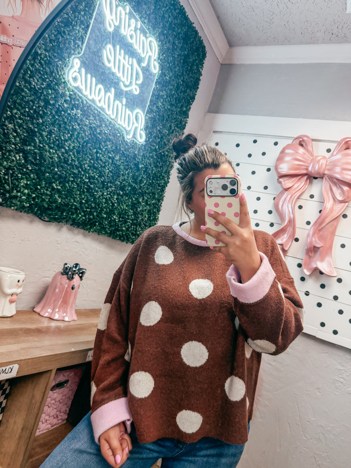 polka dot party sweater ✿