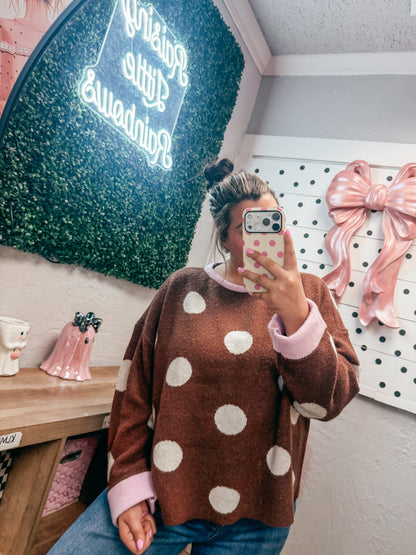 polka dot party sweater ✿