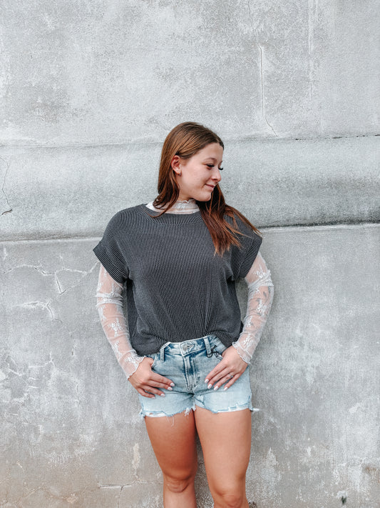 mesh layering top ✿