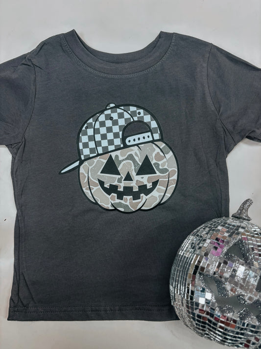 checkered pumpkin tee 🎃