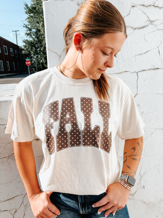 neutral fall graphic tee ✿