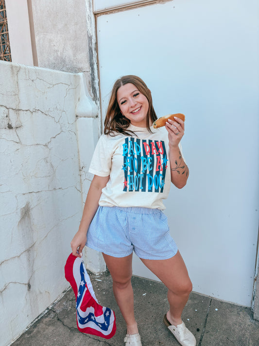 bad day to be a hotdog tee ✿
