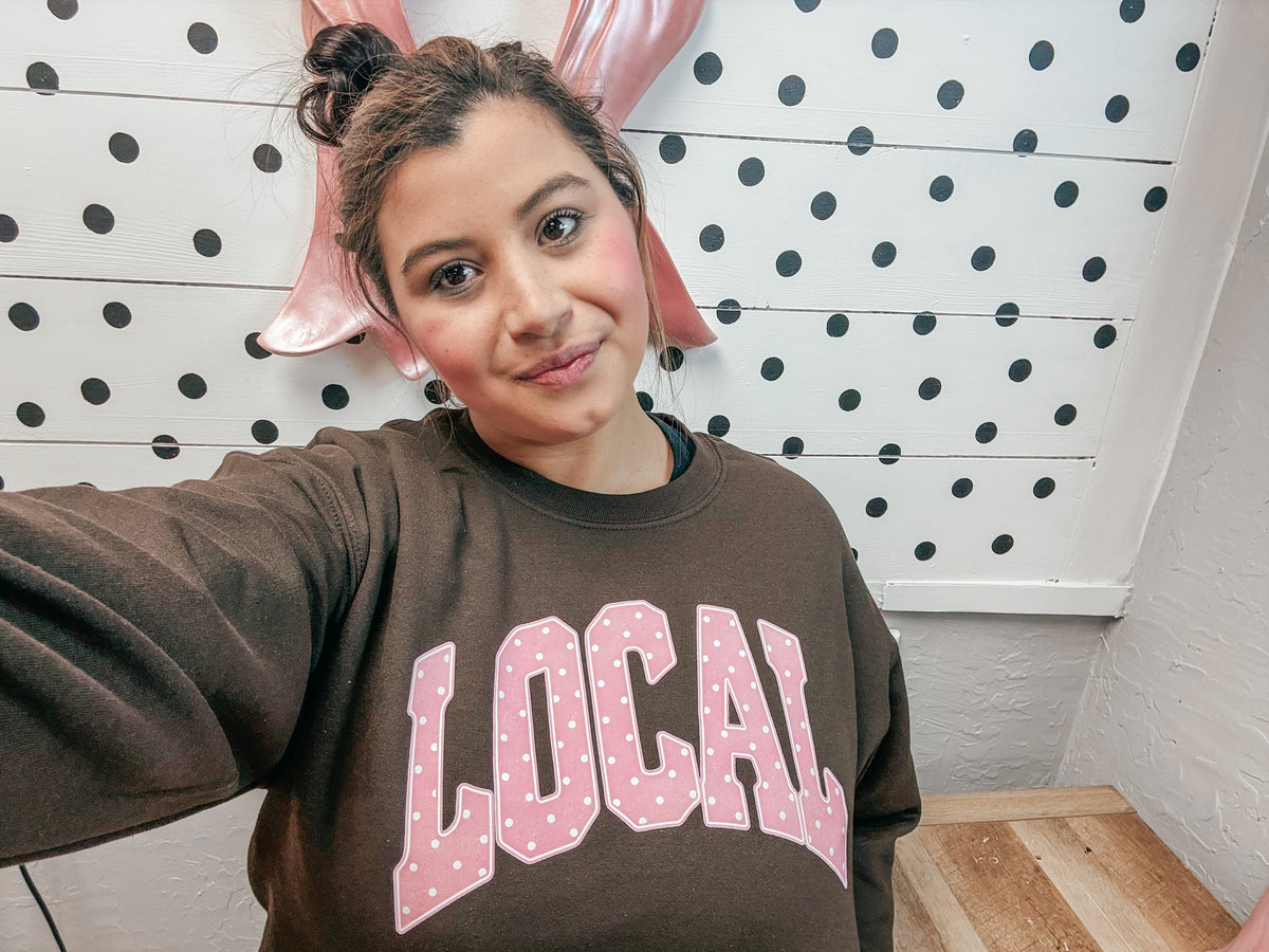 local polka dot sweatshirt ✿