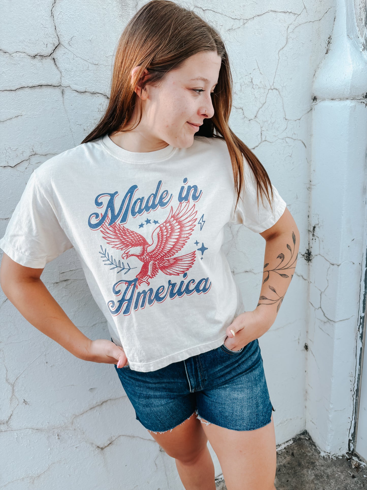 made in america boxy tee ☆