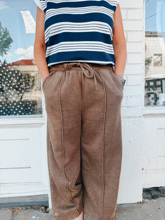 morning coffee wide leg pants ✿