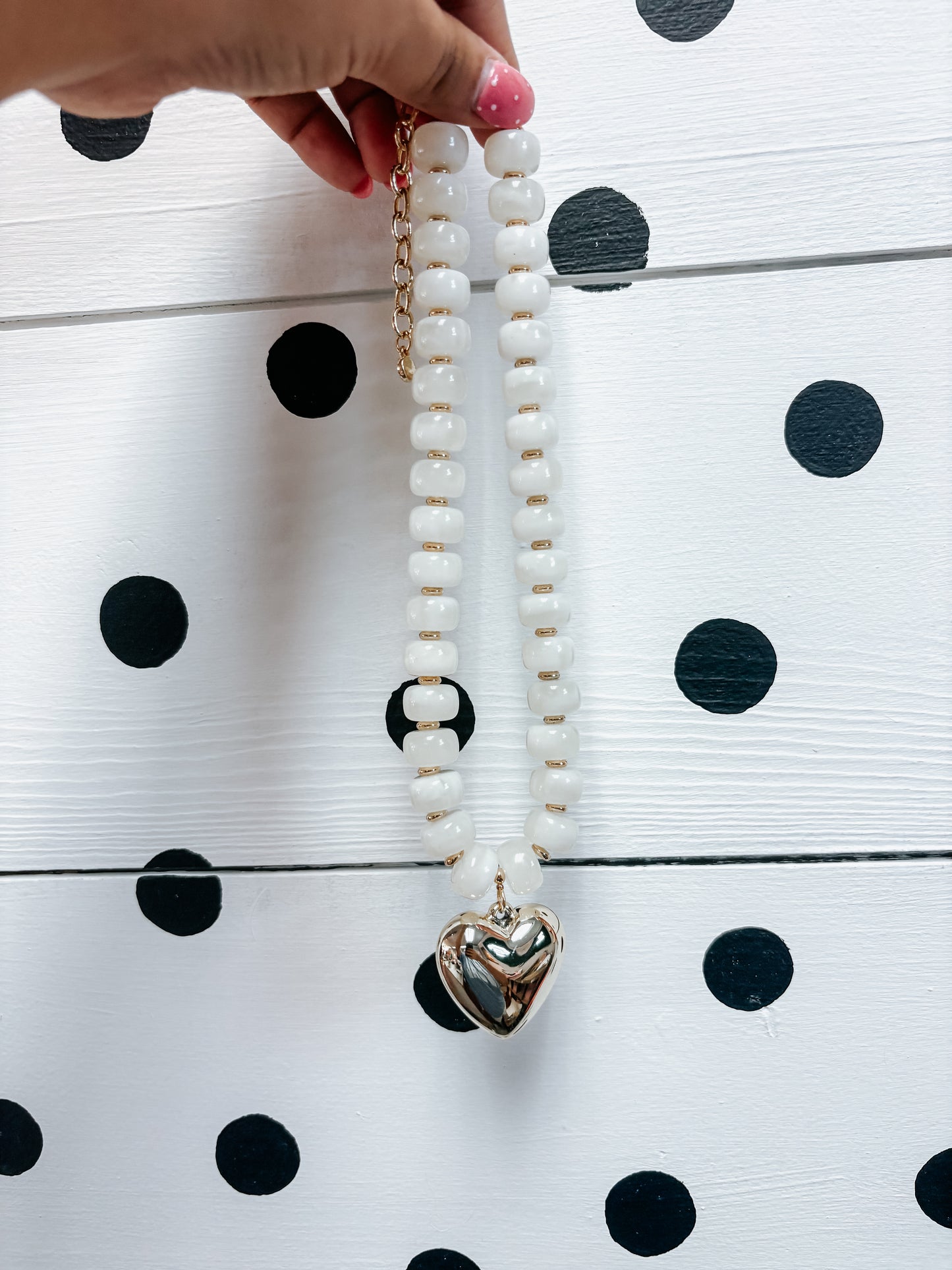 chunky heart necklace ♡