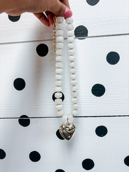chunky heart necklace ♡