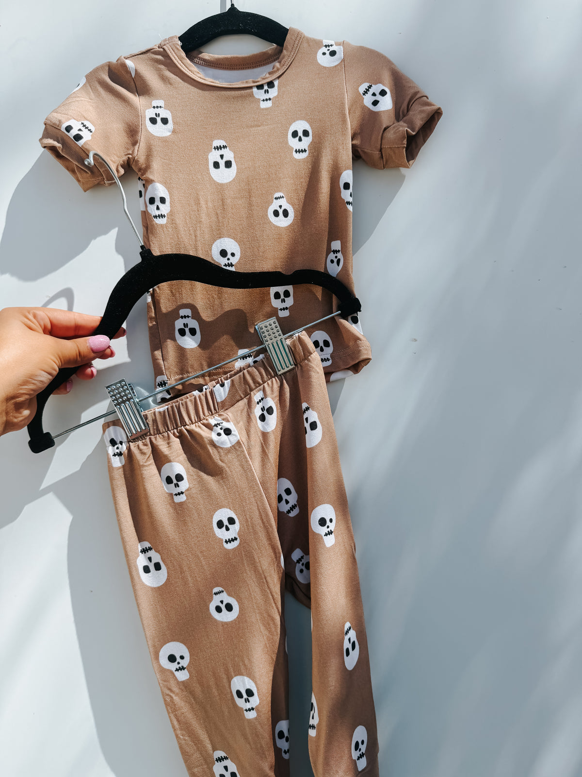 spooky skulls bamboo pjs ☠️
