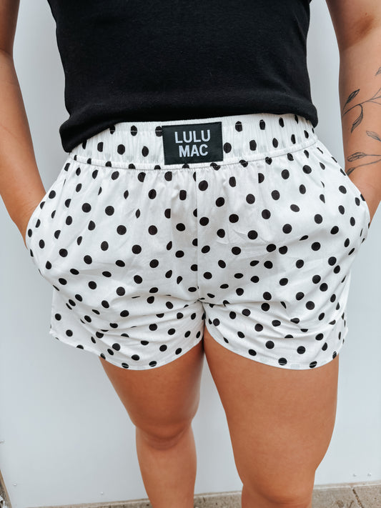 lulu mac polka dot shorts ✿