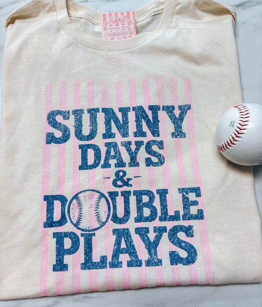 sunny days and d⚾️uble plays tee