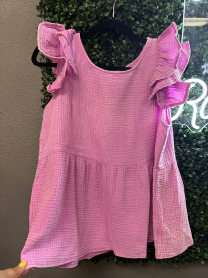 spring vibes ruffled top ✿