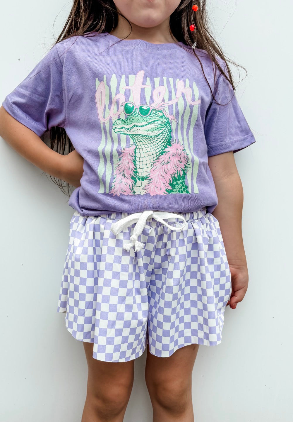 checking in checkered skort ✿