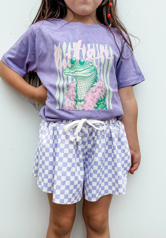 checking in checkered skort ✿
