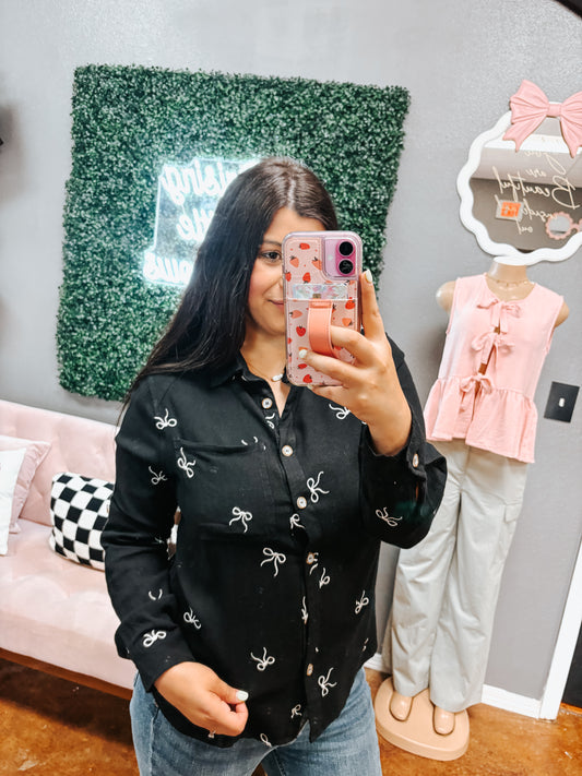 fun day out bow button up  ✿