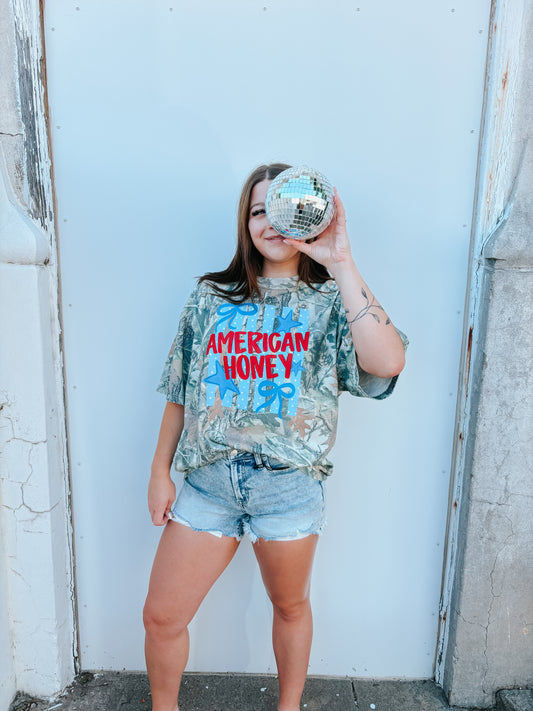 american honey camo tee ✿