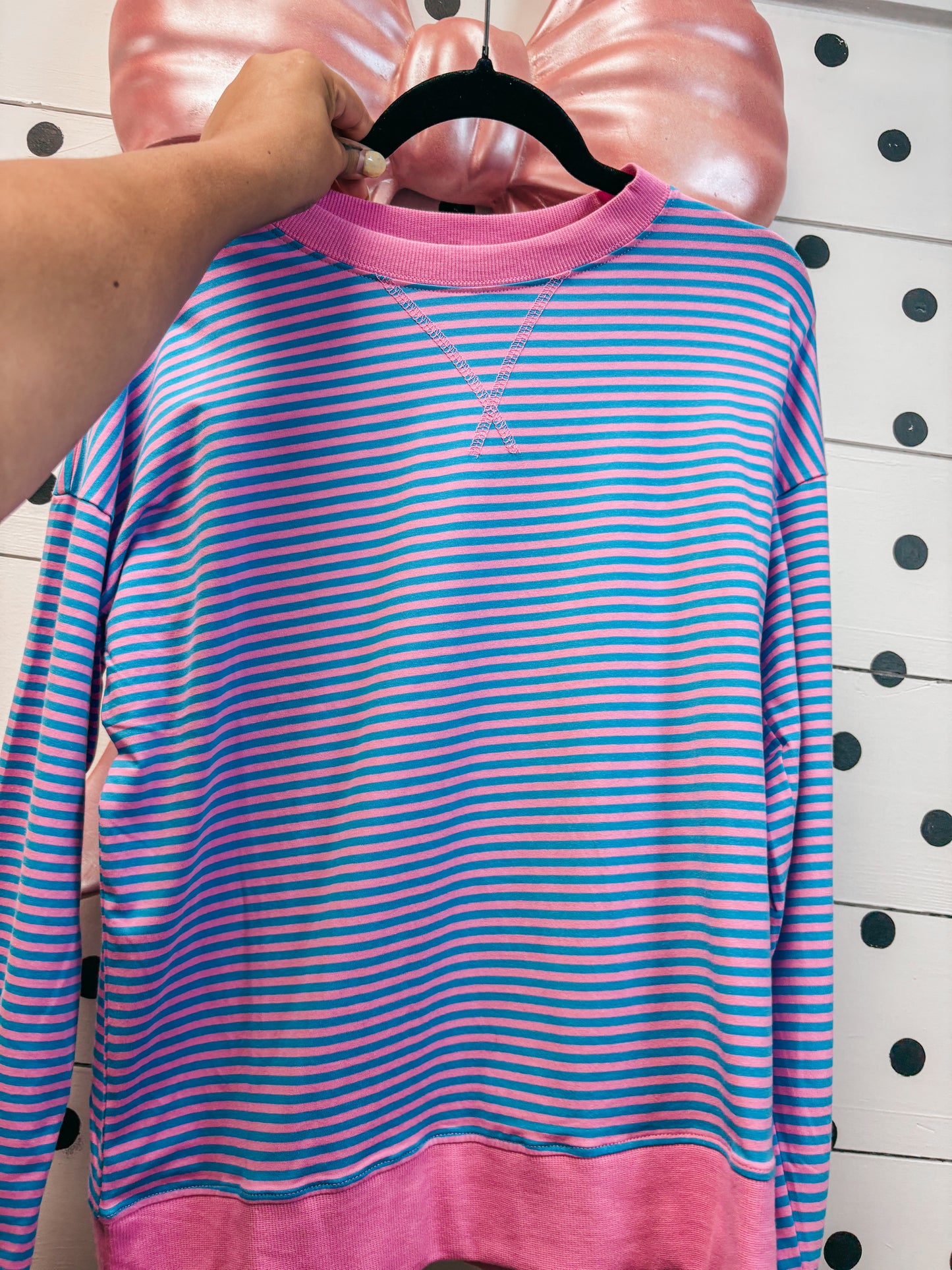 cotton candy striped top ✿