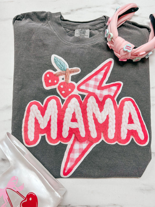 mama red and pink tee ♡
