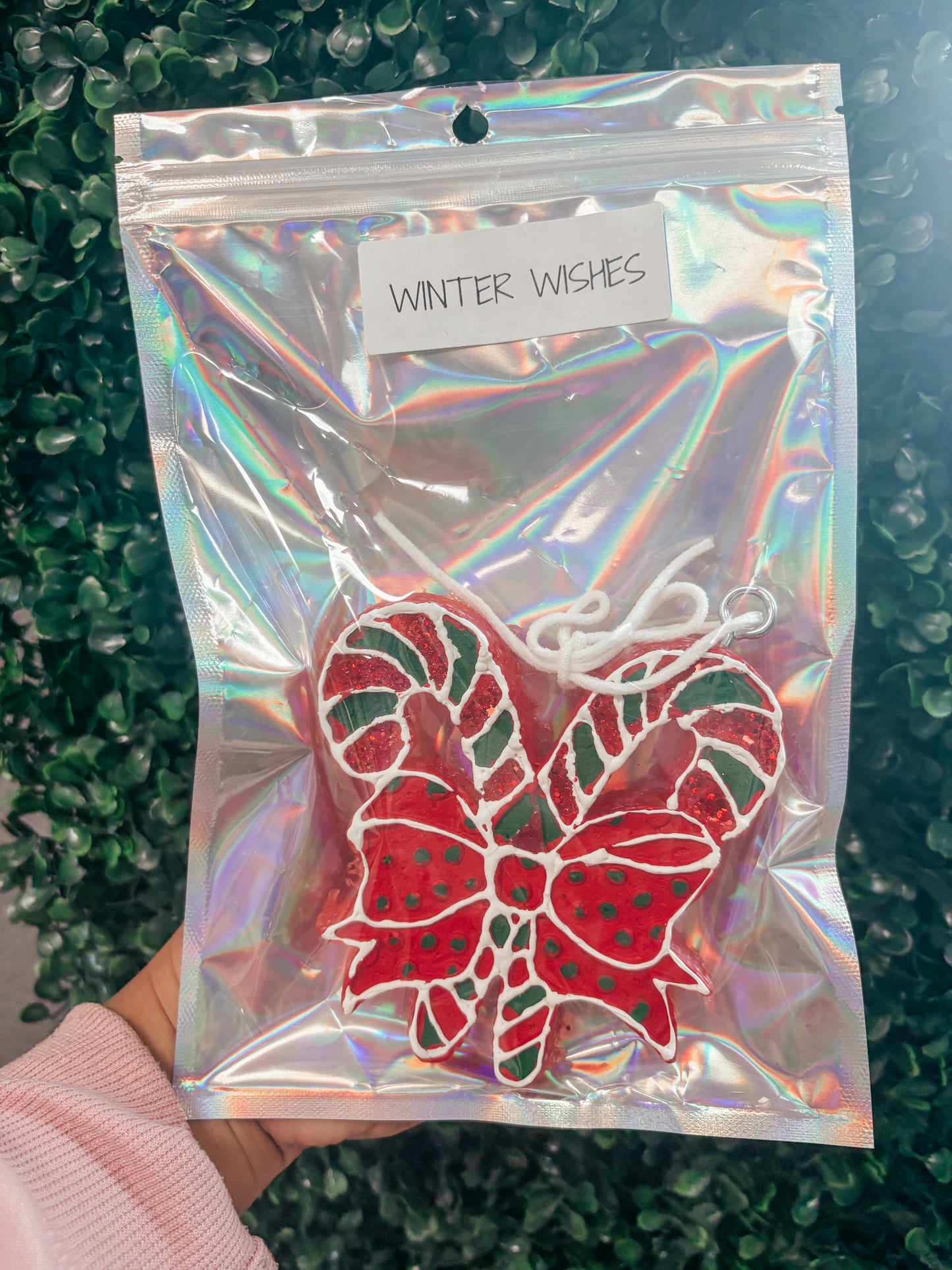 candy cane bow - winter wishes ☻