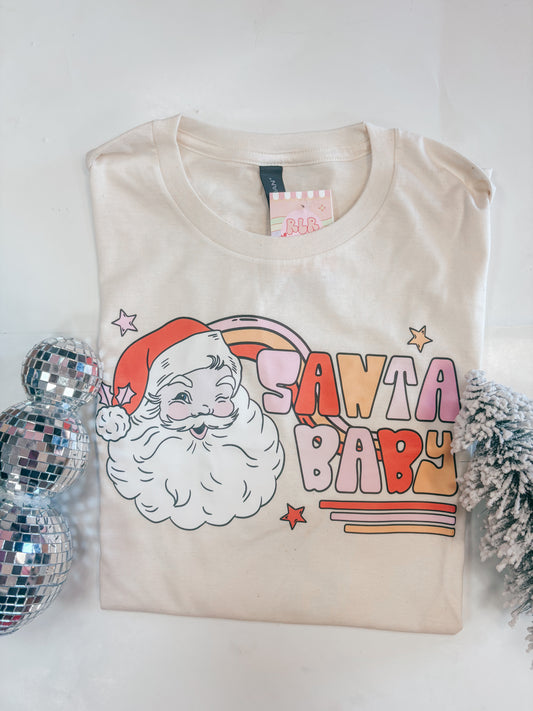retro santa baby tee ✿