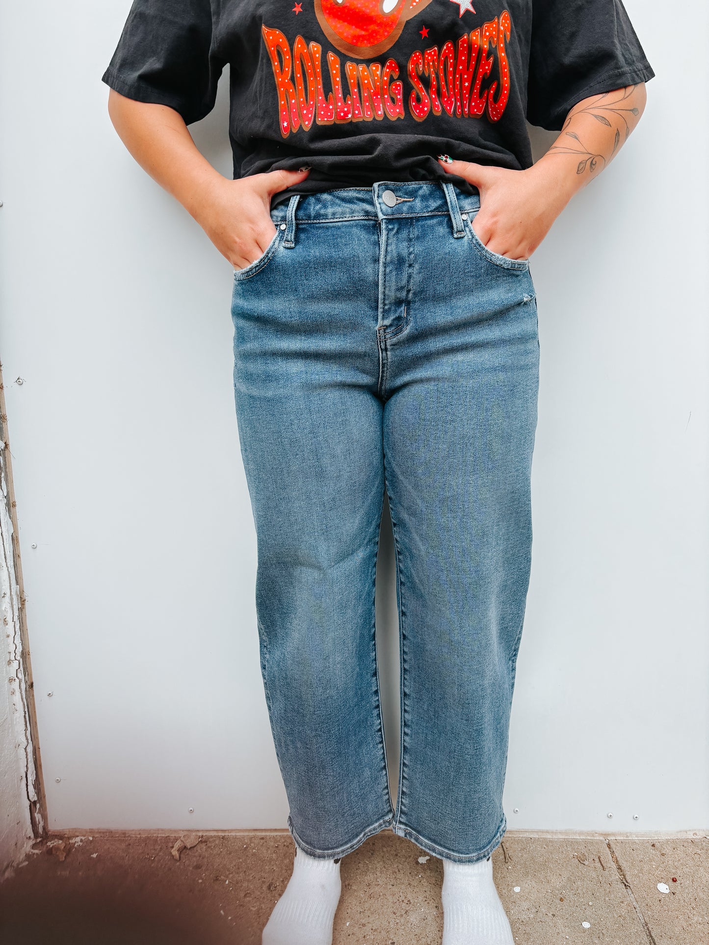 RISEN denim barrel jeans ✿