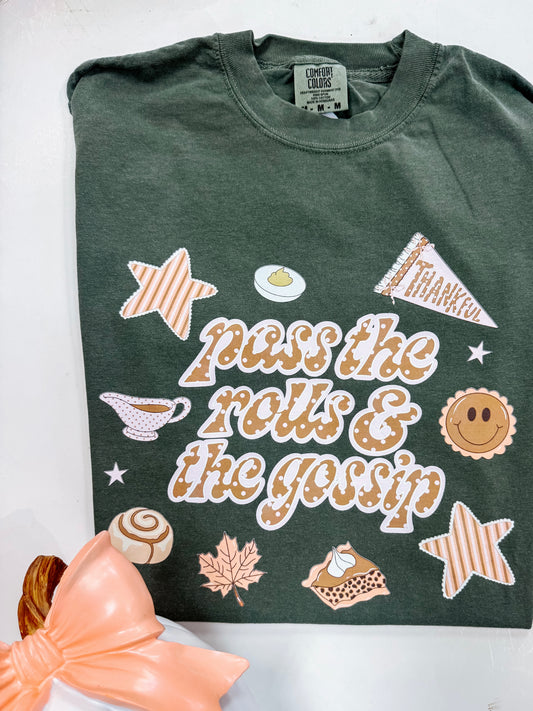 pass the rolls & the gossip tee ✿