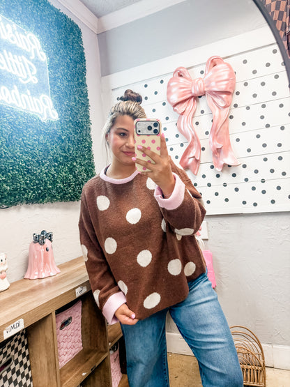 polka dot party sweater ✿
