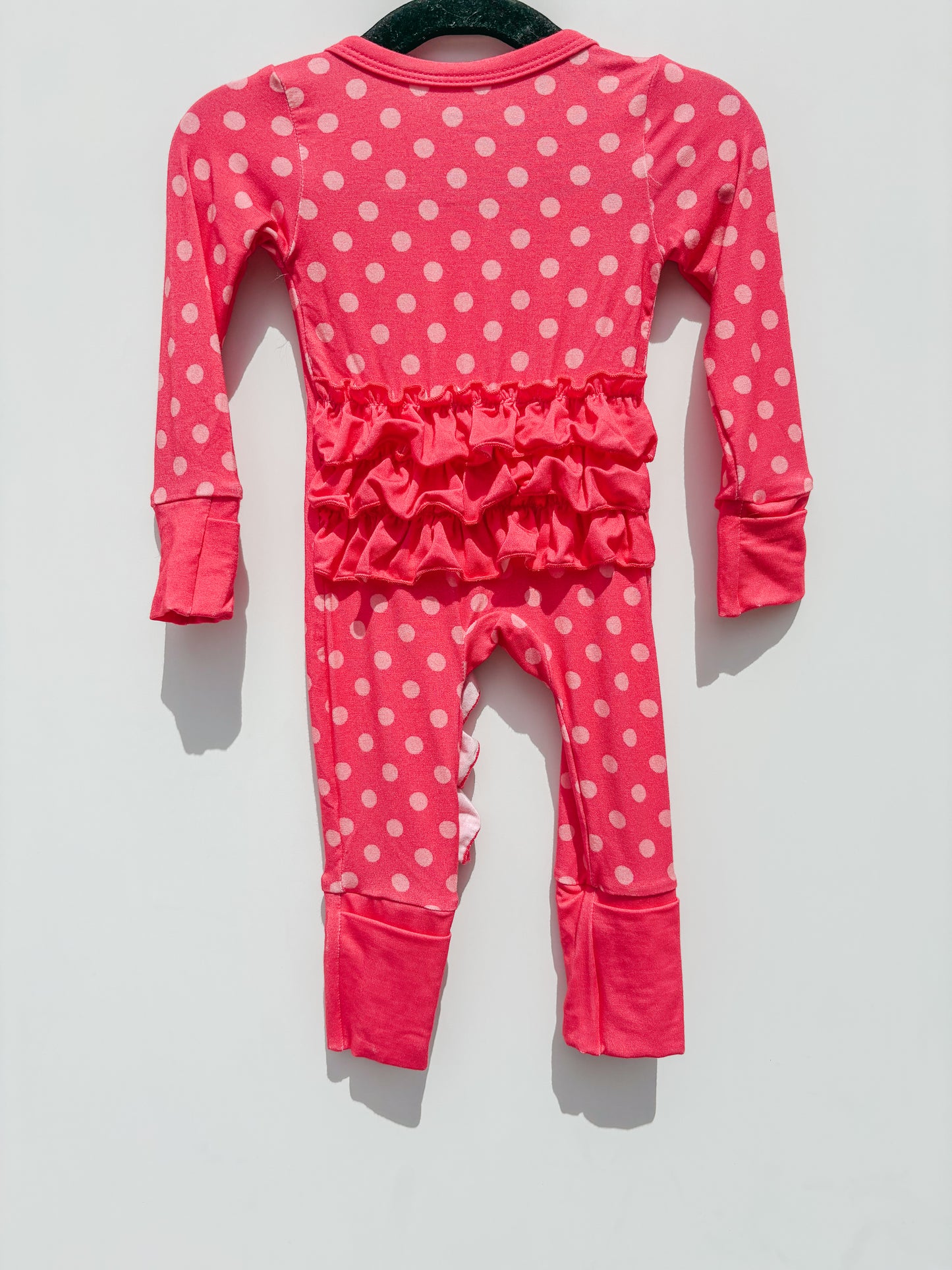 polka dot ruffled bamboo sleepy ✿