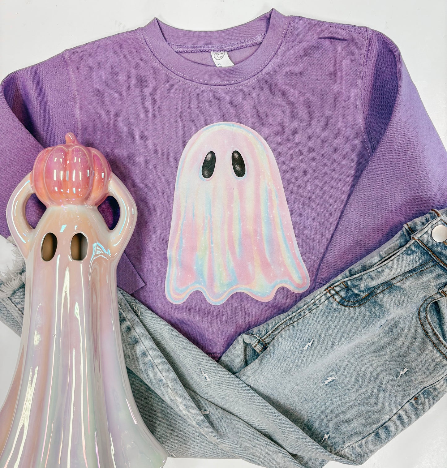 shiny ghost sweatshirt ✿