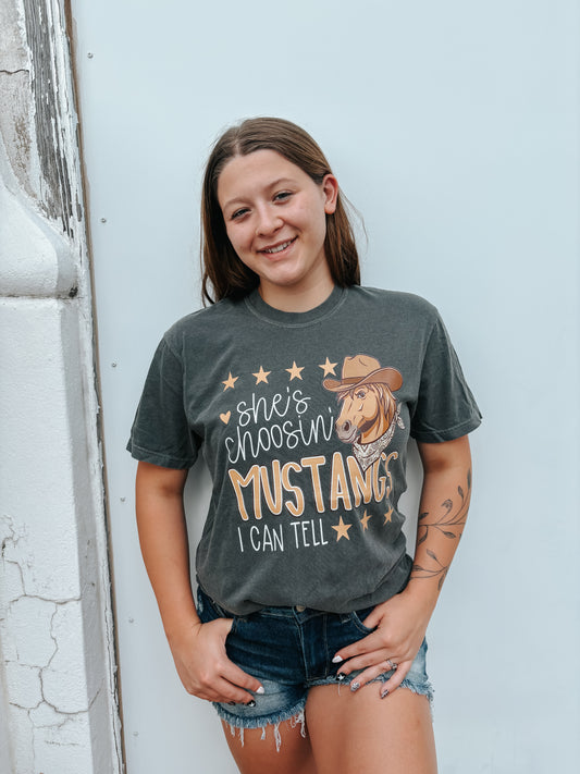 she’s choosing mustangs tee ☆