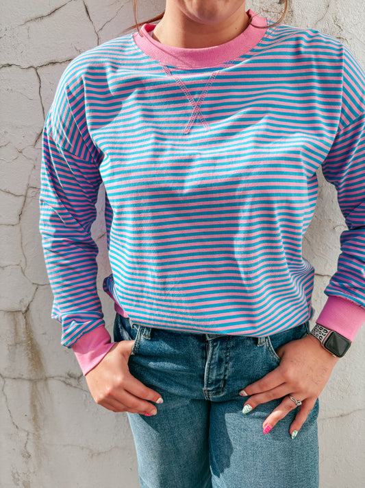 cotton candy striped top ✿