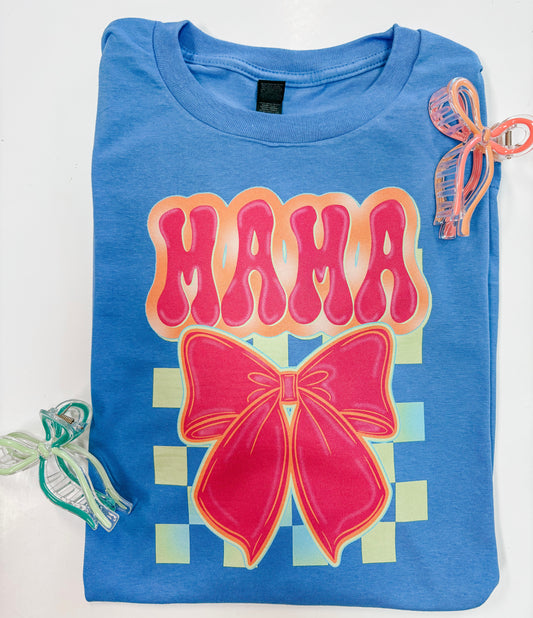 retro mama bow tee ☻
